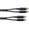 CABLE AUDIO "CORDIAL" 2 / RCA M - 2 / RCAM 1.5M, 3M OU 6M