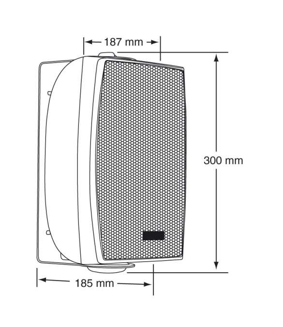 Enceinte hifi ligne 100v ehp520 audiophony 40w/20w/10w