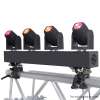 SET DE 4 PROJECTEURS ASSERVIS HYDRABEAM400RGBW CAMEO 4 X 10W DMX