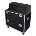 FLY CASE FLY6PLTL1 POUR 6 PLATEFORME PLTL-1X1 AVEC PIED