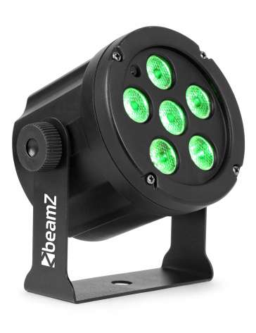 PROJECTEUR A LED PLAT BEAMZ SLIMPAR30 6X3W RGB