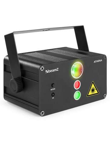 JEU DE LUMIERE AVEC 2 LASERS, 3 LEDS BEAMZ ATHENA