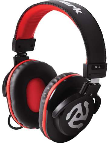 CASQUE DJ FERME FERME HF175 NUMARK NOIR/ROUGE