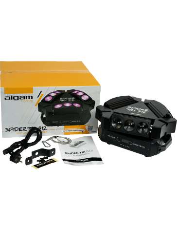 EFFET A LED TRIPLE MINI BARRES MOTORISEES  BEAM SPIDER-TRI-912 ALGAM LIGHTING