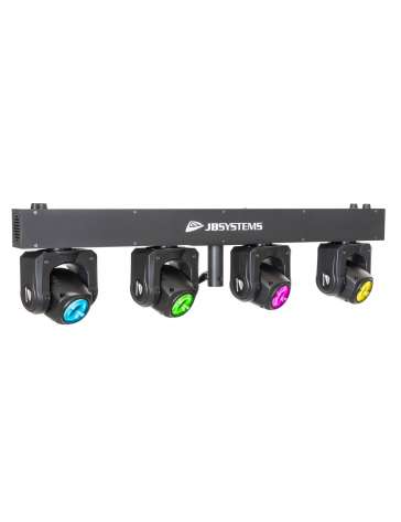 BARRE LUMINEUSE AVEC 4 LYRES A LED RGBW 40W JB SYSTEMS DMX