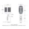 MICRO DE CHANT TETE DE MORT "SHURE" DYNAMIQUE CARDIOIDE