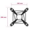 STRUCTURE CARRE ALU QUATRO "CONTEST" 290MM